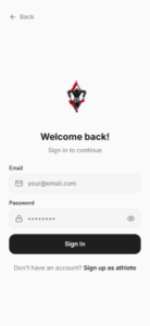 login page